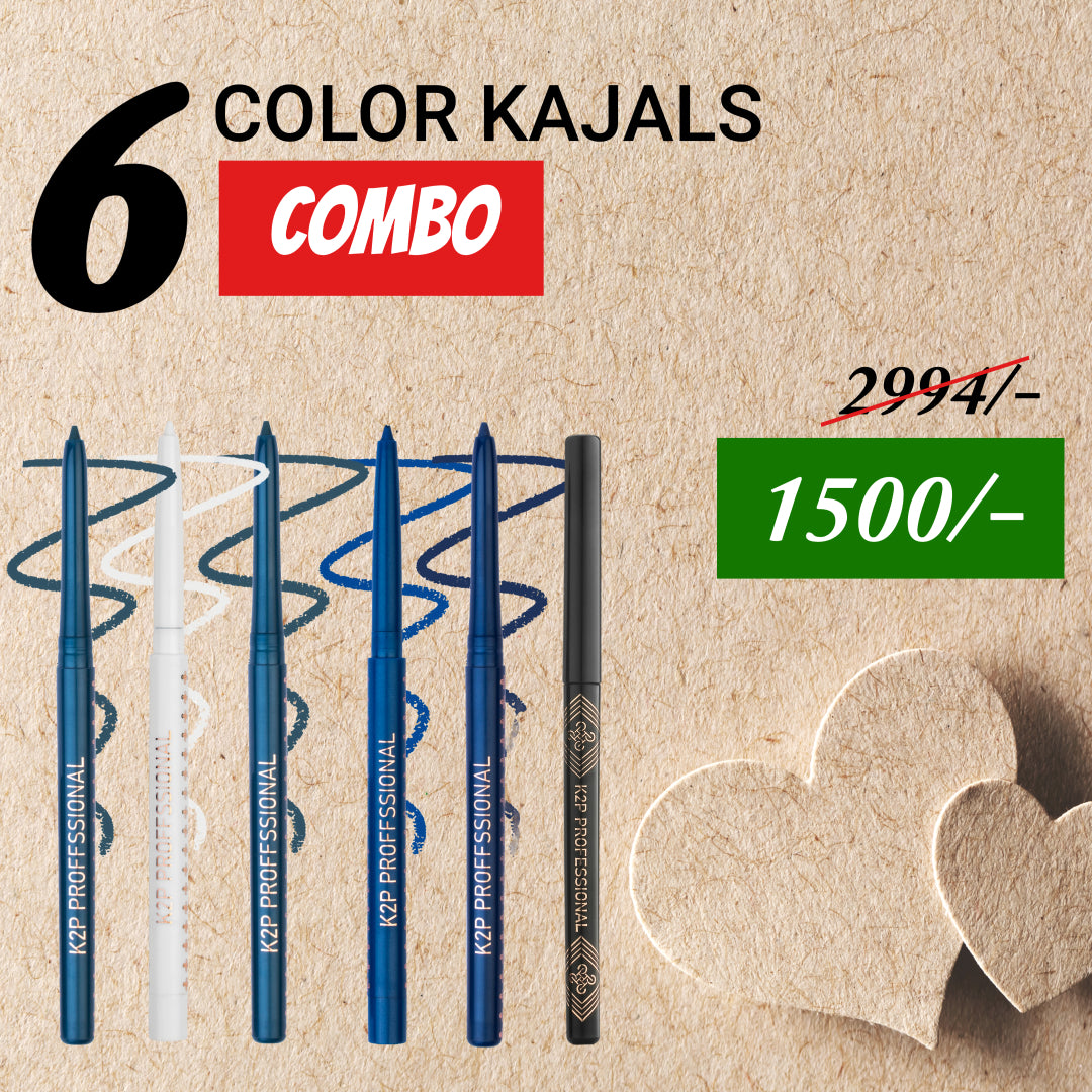 6 Color Kajal COMBO